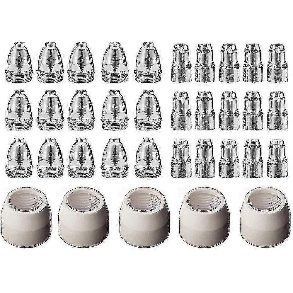 P80 Plasma Electrode Tip Nozzle 1.5 100amp Plasma Cutting Torch Consumables Accessory 35pcs