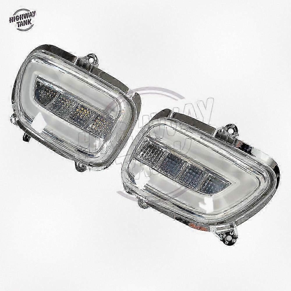 LED Motorcycle Front Side Turn Signal Lights Blinker Case Compatible with Certain Brand Goldwing GL1800 F6B 2001-2017