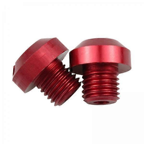 Set of 10 M10x25 Rearview Mirrors Mounting Screws in Red