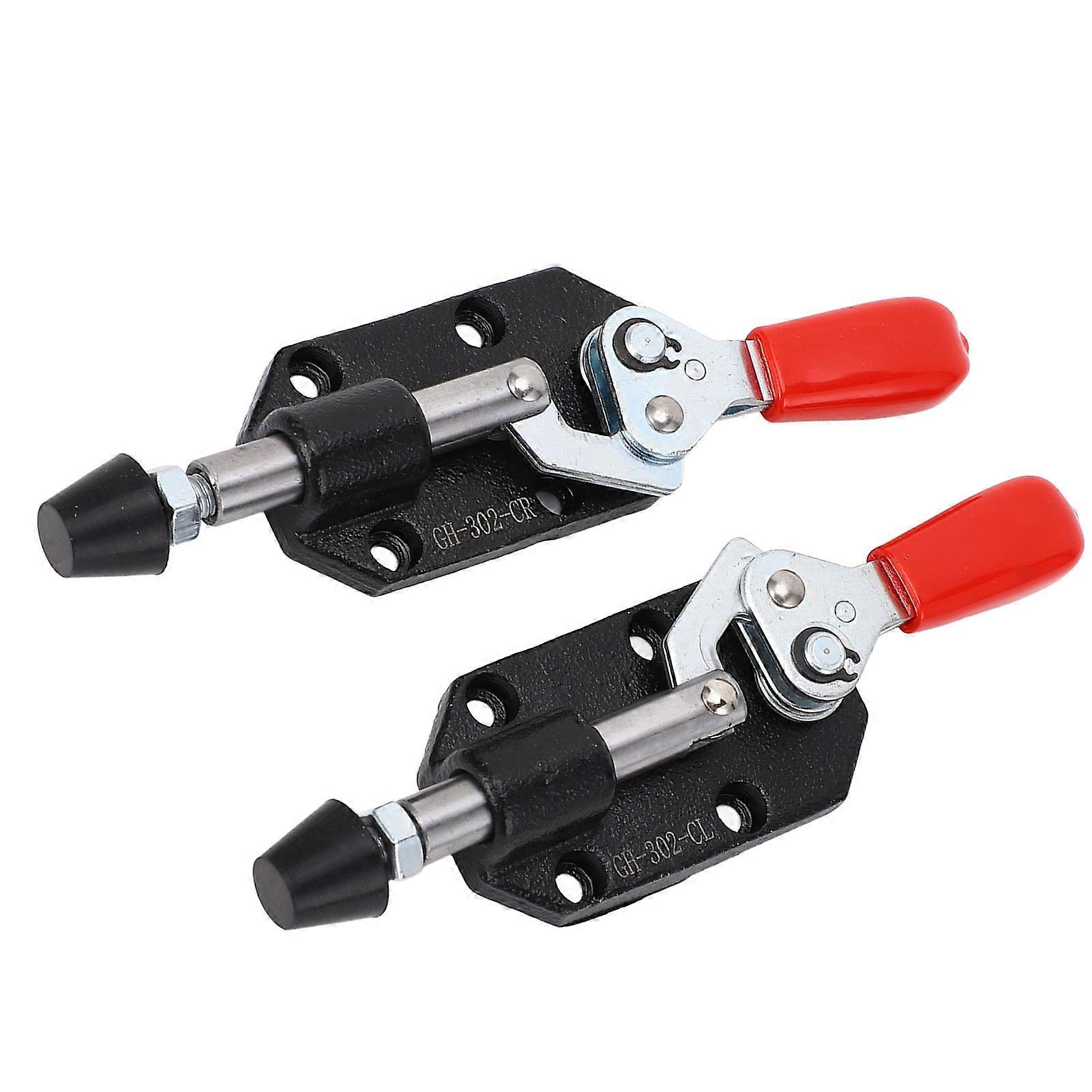 2Pcs Push Pull Toggle Clamp Tunable Woodworking DIY Quick Release Positioning Jig Accessories Left Right 20mm Stroke 