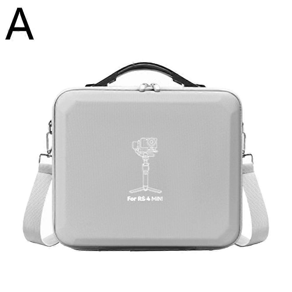 For DJI RS4 Mini Case Professional Waterproof Storage Bag with Anti-Fall Design Portable Handle Adjustable Strap Gray Black