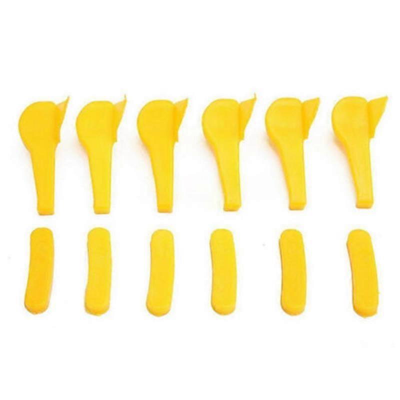 Yellow 12pcs set (A)$Tire changer accessories tire changer bird head pad wheel hub protection pad plastic protection pad tire head protection cover