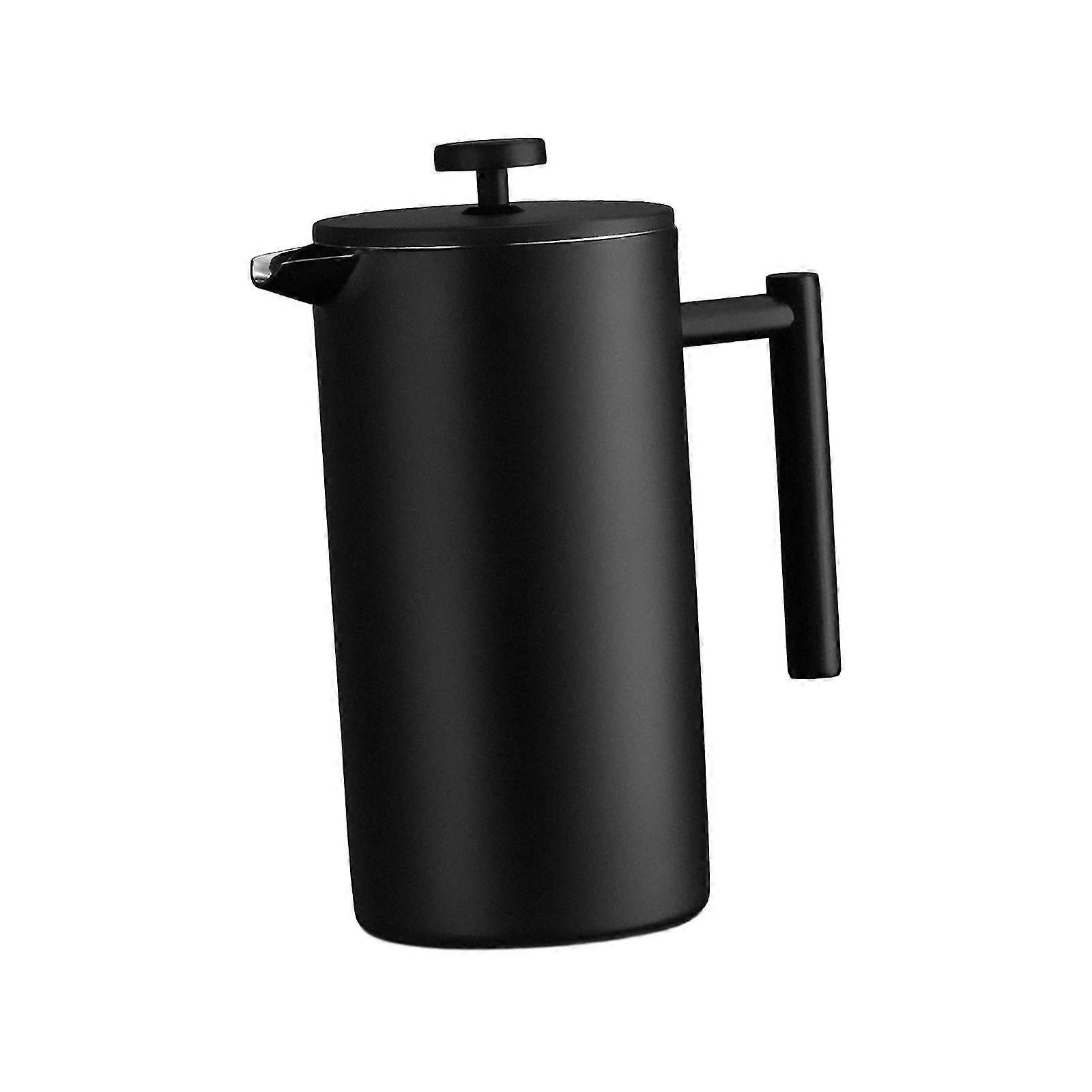 Stainless Steel French Coffee and Tea Maker Pot with Filter, Thickened Design for Use in Cafes and Kitchens