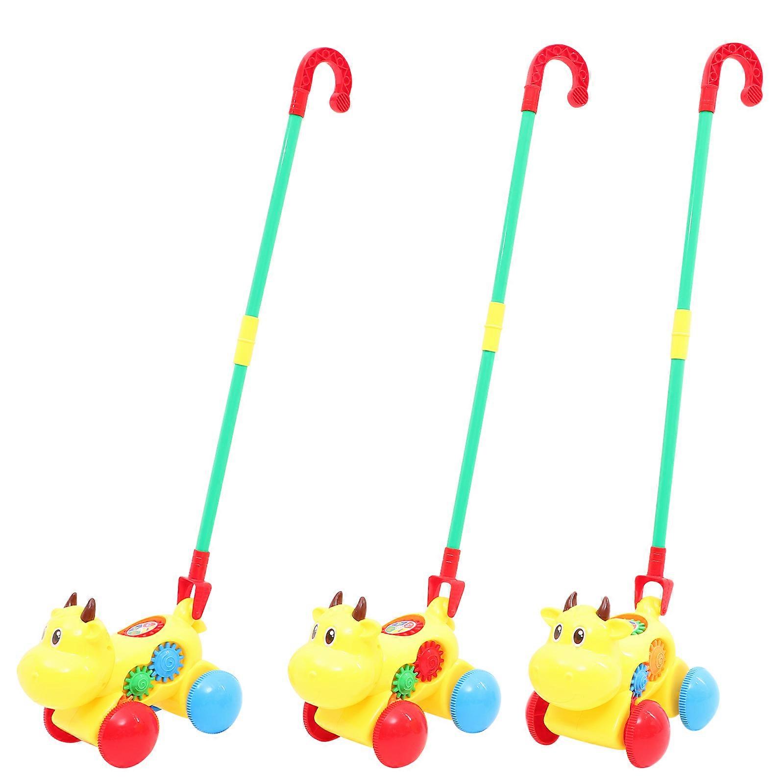 Yellow Plastic Toy Car Walker for Kids Playing Helps Develop Coordination and Strength 1 Piece