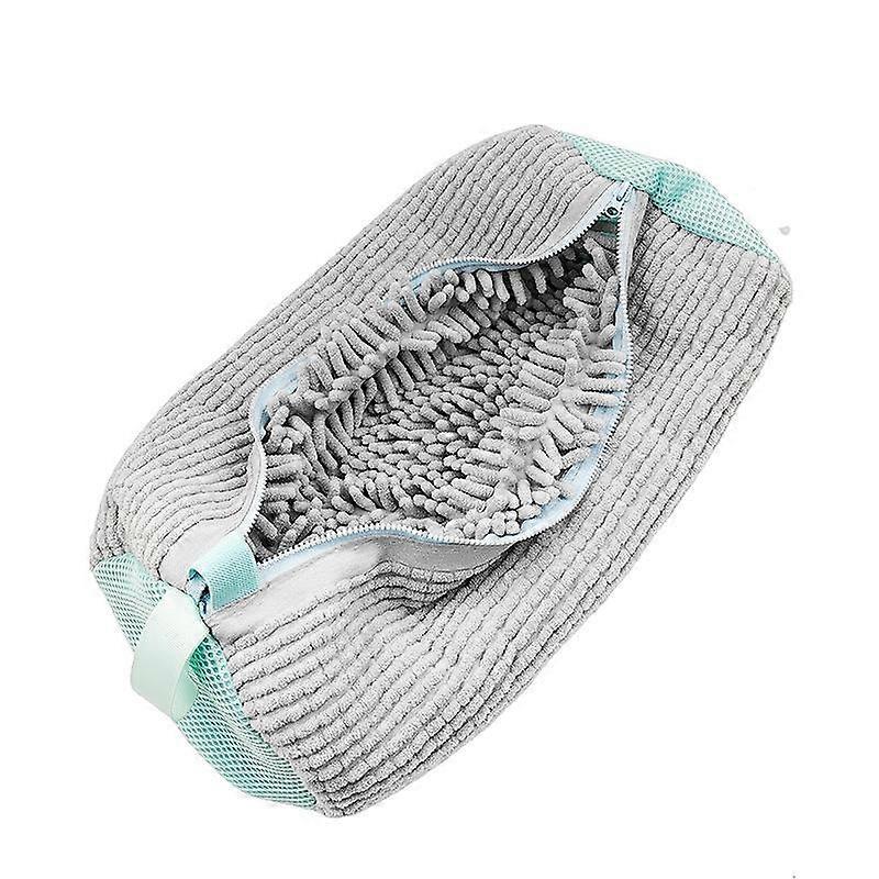 Ayakkabı Yıkama Torbaları, 2 ADET Yeniden Kullanılabilir Fermuarlı Çamaşır Torbaları, Spor Ayakkabıları için 360 ° Çepeçevre Temizlik, Kir Temizleme