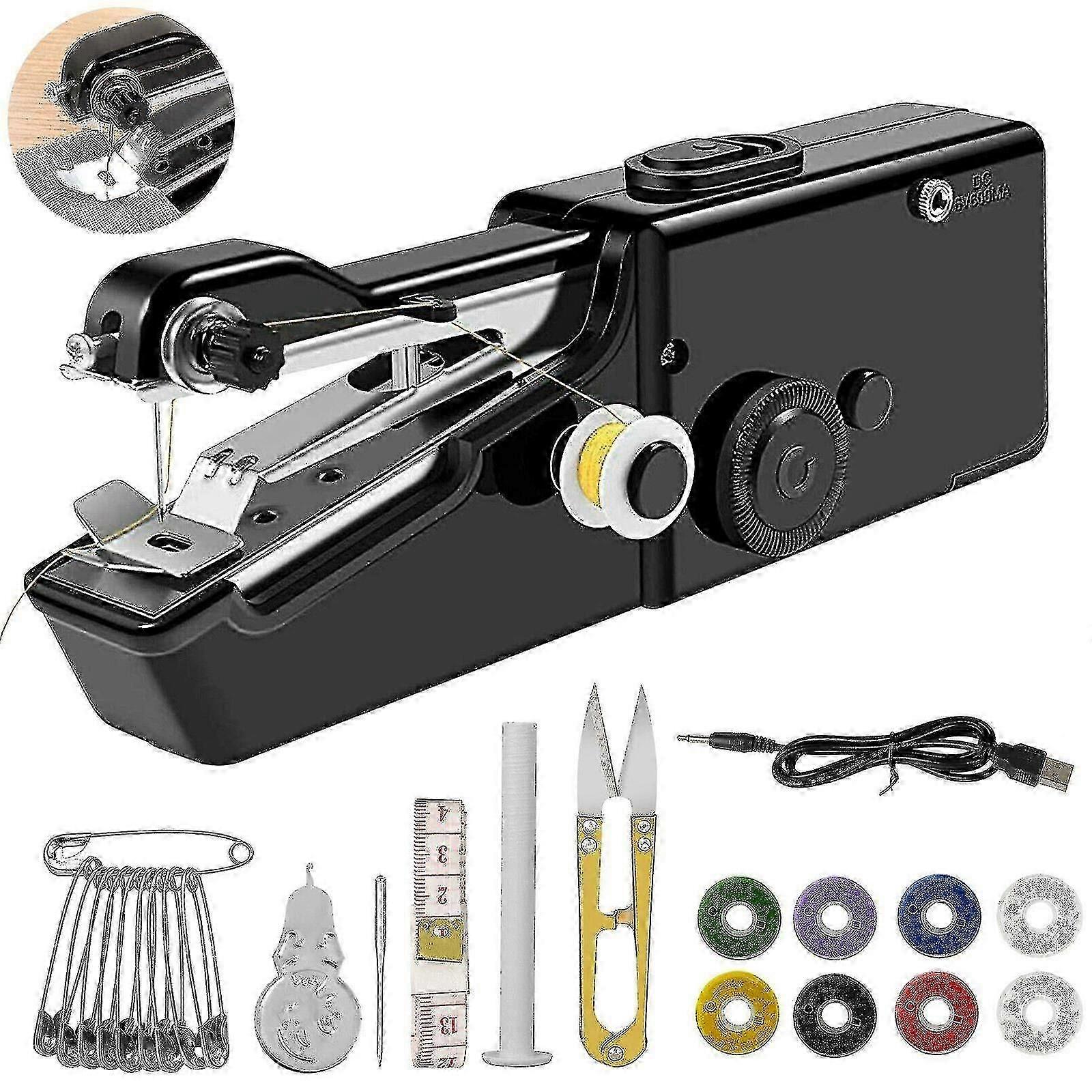 Mini USB Electric Portable Handheld Sewing Machine for Quick Stitch at Home