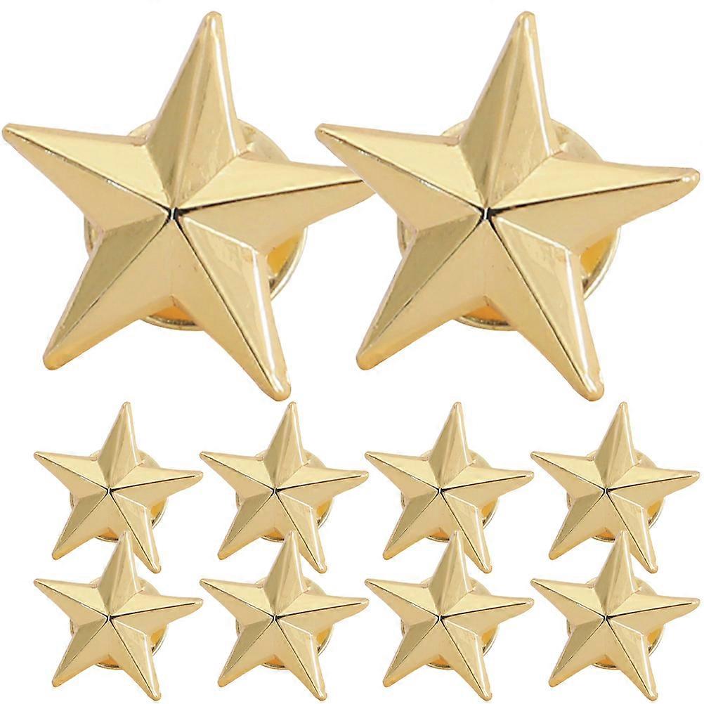 Pin 10Pcs Golden with Durable Shine for Decor