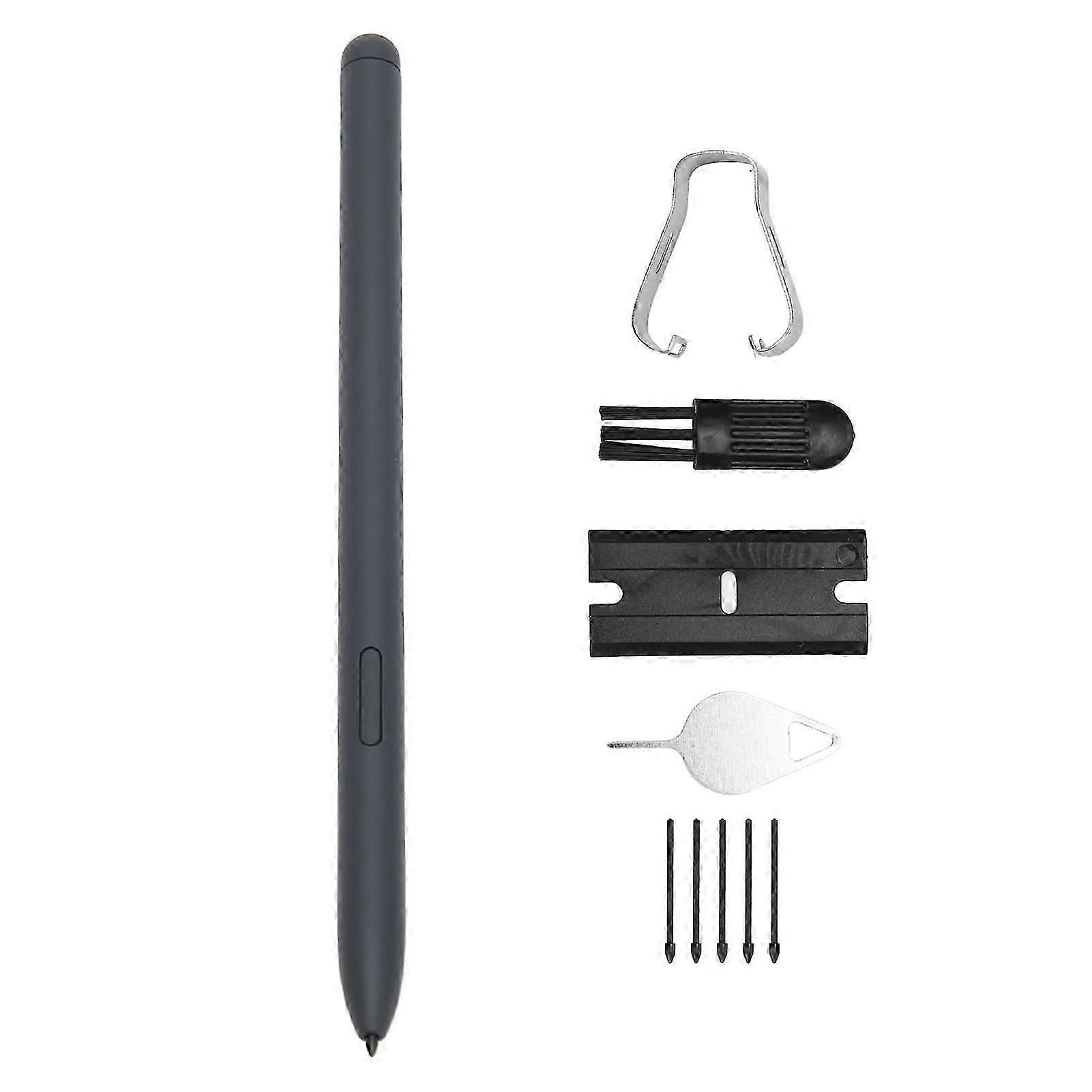 For Tab S6 Lite Stylus Highly Sensitive Accurate Size Durable Plastic Smart Pen with 5 Tips for SM P610 SM P615 Tablet Black