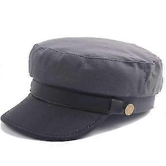 Unisex Peaked Cap With Brim Newsboy Beret Hat Cadet Military Hat