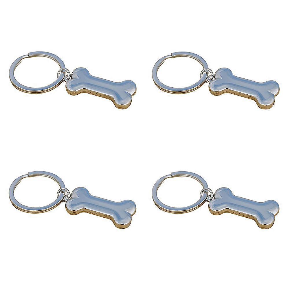 Stylish Key Holder Bone Design Key Chain Car Key Ring For Friends 4Pcs