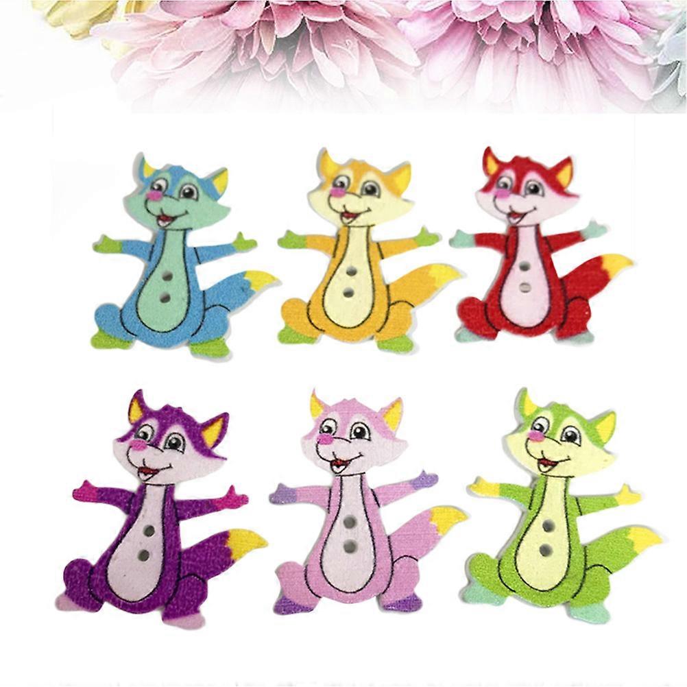 Mixed Color Small Buttons Colorful Clothing Buttons Knitting Scrapbook Making 50Pcs