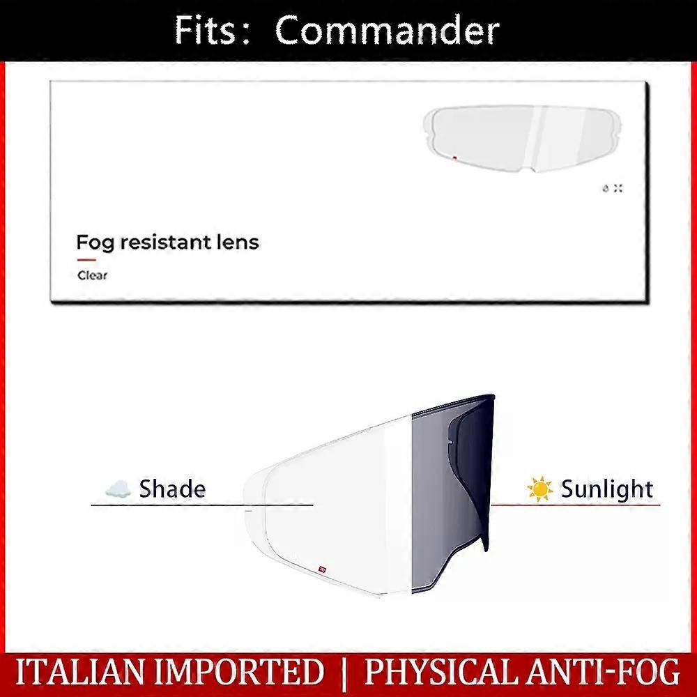 Airoh Helmet Accessories Conditions Changing Anti Fog Lens Suitable for Commander