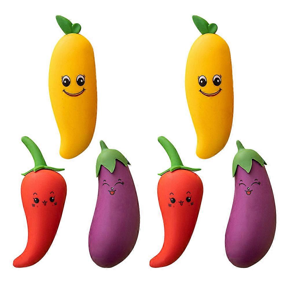 Creative Cute Eraser Cartoon Erasers Mango Shape Halloween Decorations Teens 6Pcs