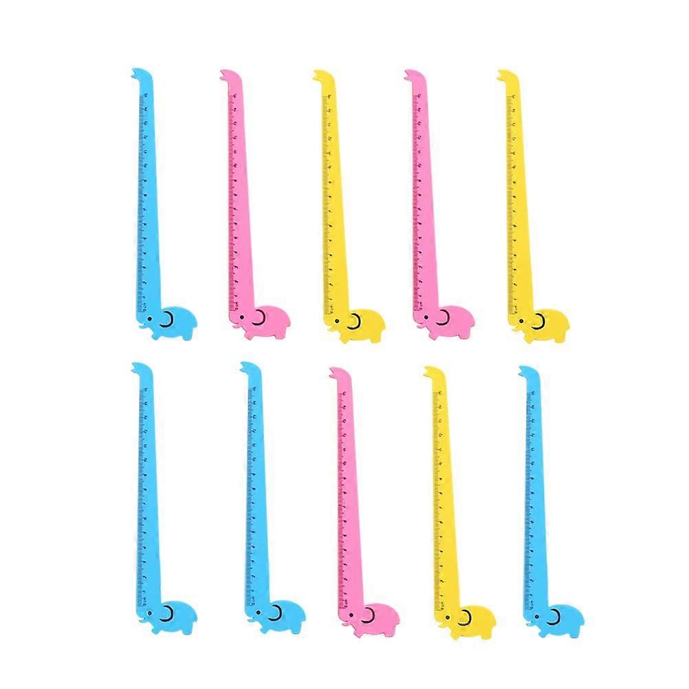 Plastic Ruler Student Ruler For School Childrens Ruler Office Work Home Study 20x3x0.1cm 10Pcs
