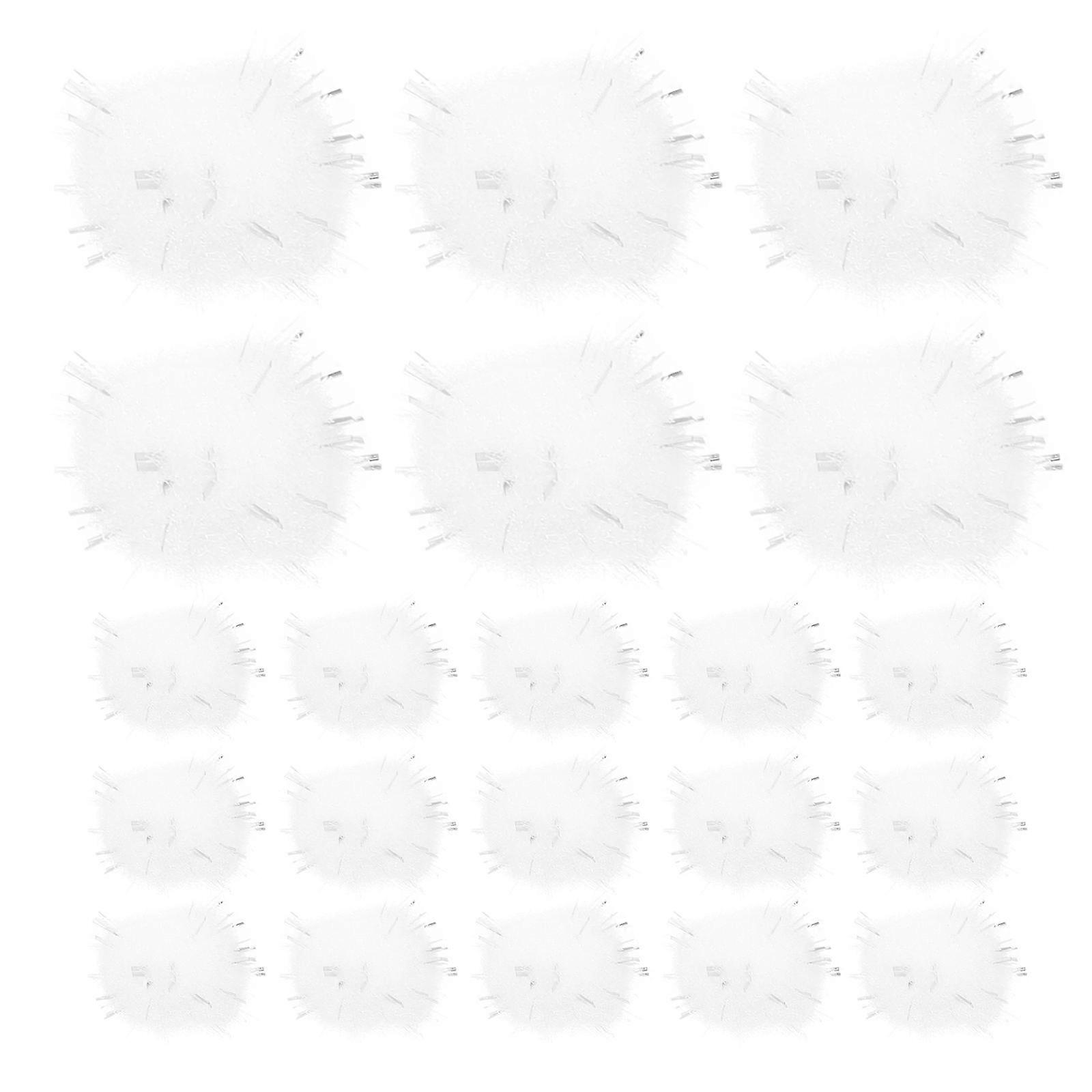 Craft Glitter Pompoms Soft Pom Balls Creative Projects White 1.00X1.00X1.00Cm 100Pcs
