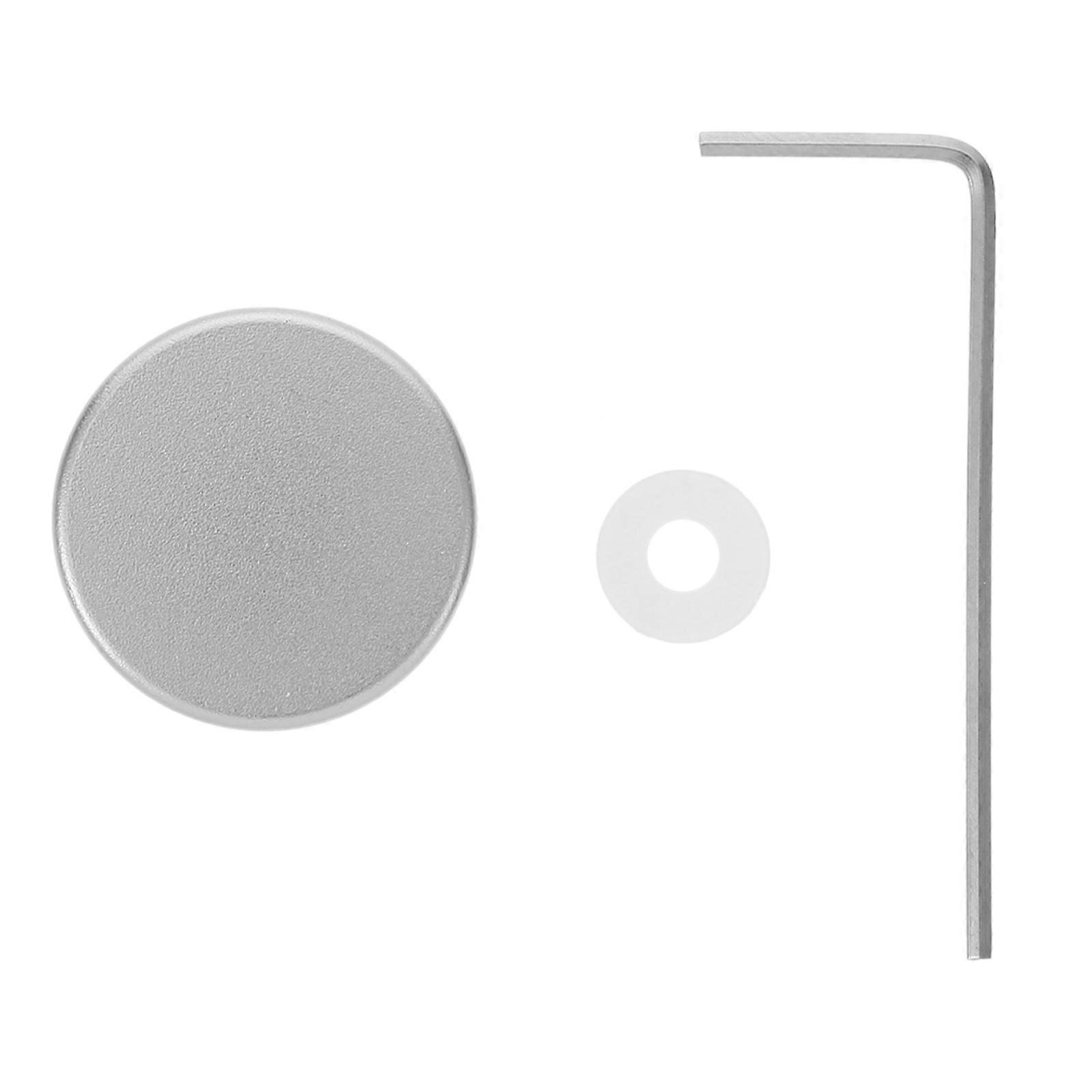 Guitar Footswitch Top Cover Control Button Guitar Maintenance Silver 2.4X2.4X1.2CM 1Pcs
