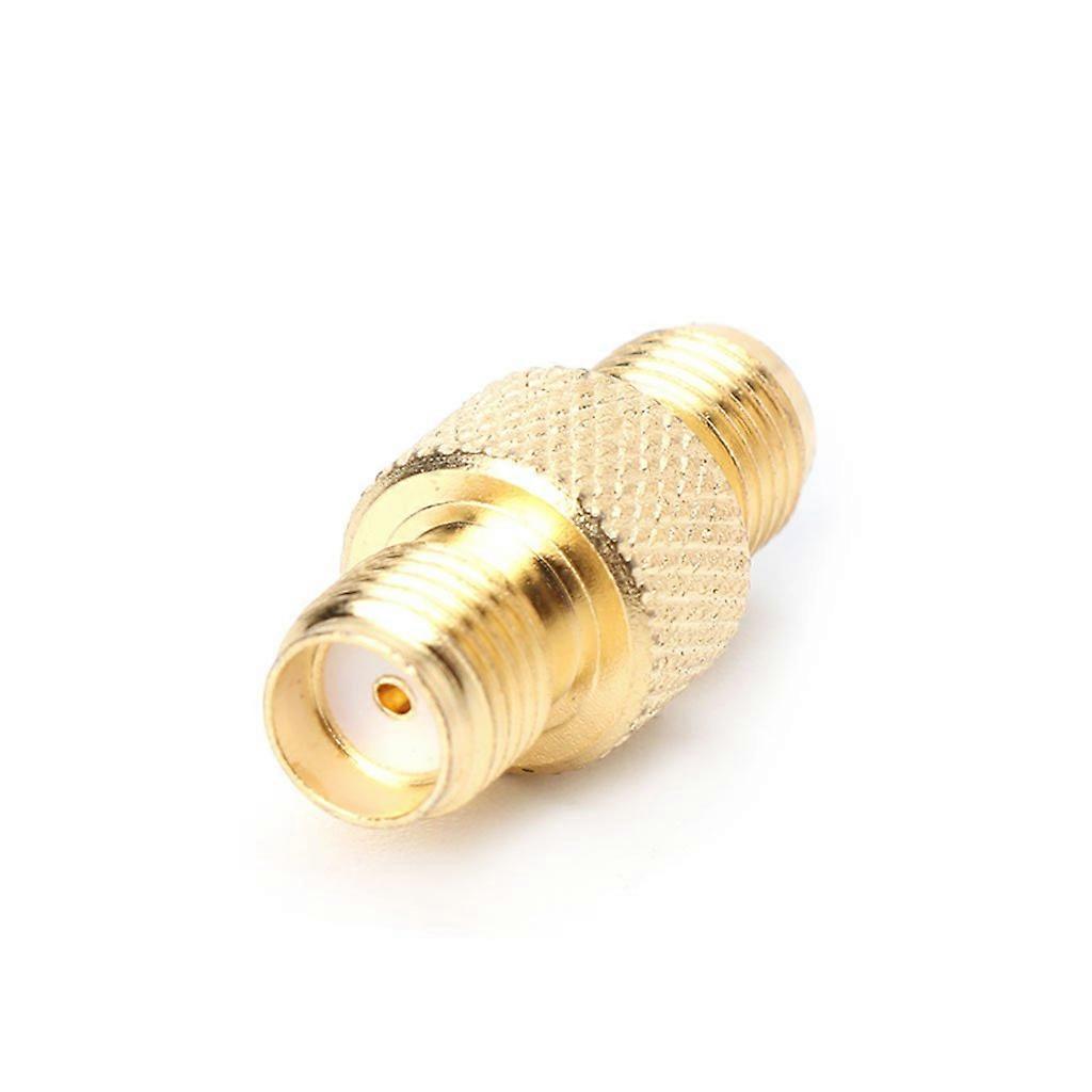 RF-SMA Female to SMA Female Adapter, High-Frequency Copper Coax Connector Coupler for Signal Transmission