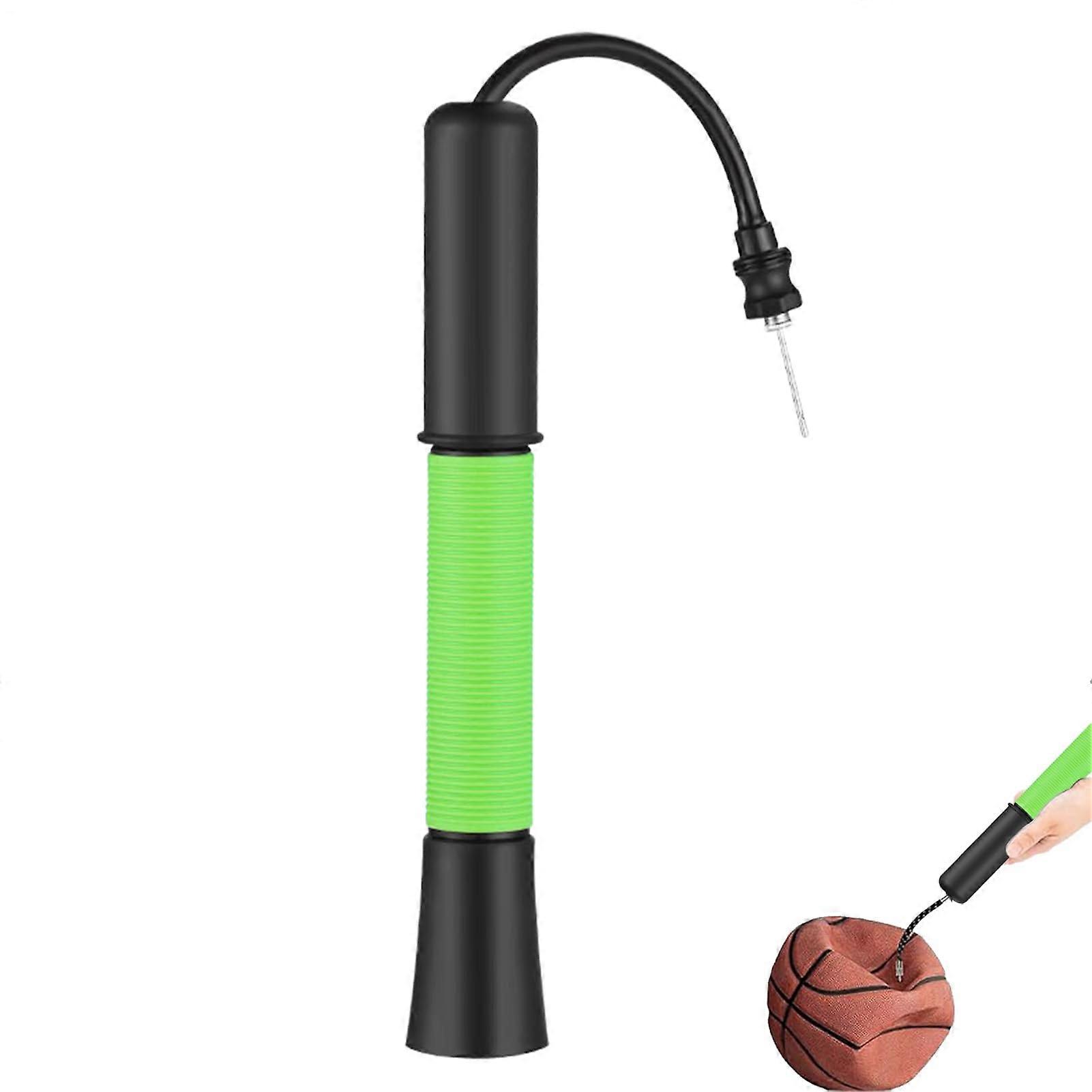 Ball Pump - Portable Air Pump for Football and Basketball, 30 PSI with Hermetic Function, Available in Black, Green, Red, Blue
