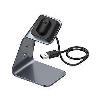For Fitbit Inspire / Inspire HR / Ace 2 Universal Aluminum Alloy Charger Holder with Chip Protection, Support Fast Charging(Grey)