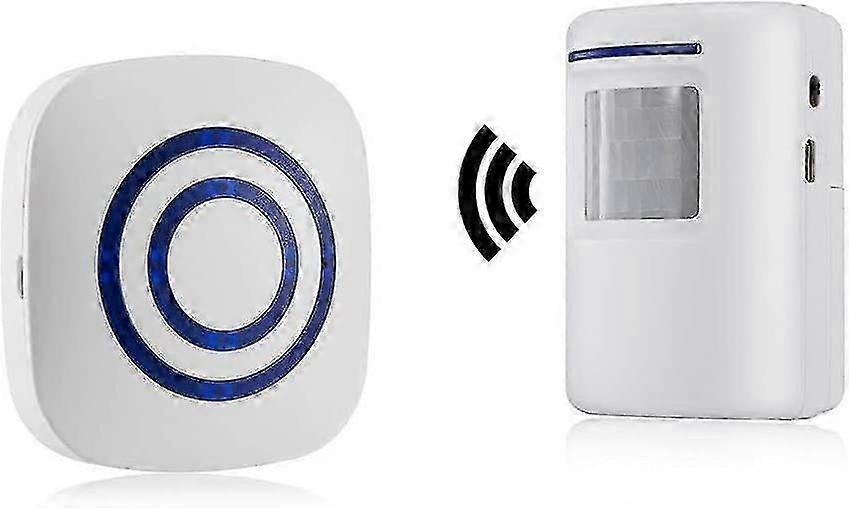 Wireless Motion Sensor Alarm System with Passage & Shop Bell - Security Alert Device