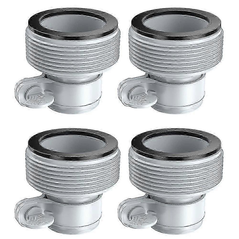 4-Pack Pool Hose Adapter Fittings, Type B Clamp-On Accessories for Above Ground Pools