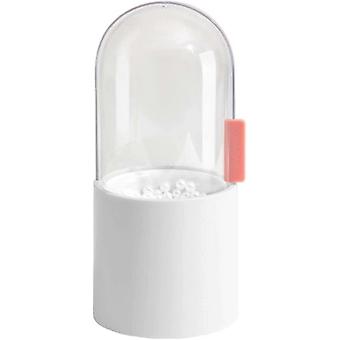 Makeup Brush Storage Box, Makeup Brush Holder With Lid, With Clear Rotating Lid And Dustproof Beads-