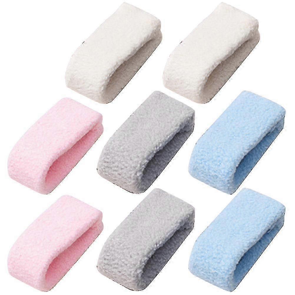 8pcs Plush Bed Quilt Clips Household Bed Sheet Fixator Practical Non-slip Quilt Clamp