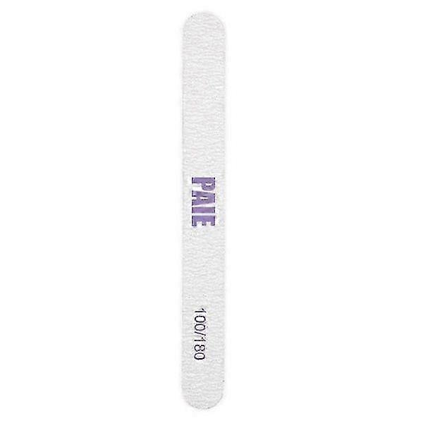Double Sided Nail File - 100/180 White Grey Compatible with Various Brands