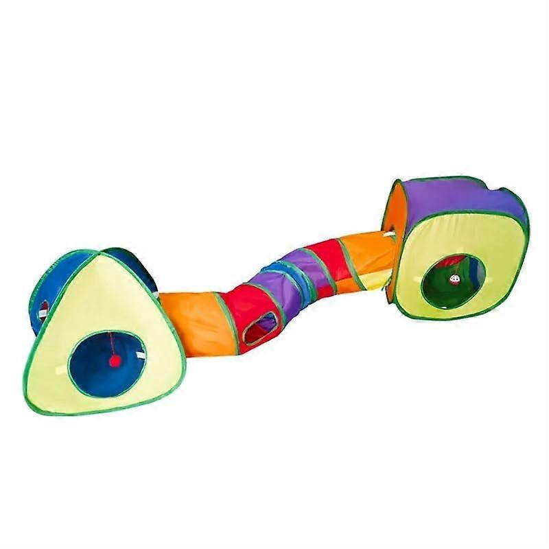 Foldable Cat Toy Tunnel Tube, Cat Tunnel for Indoor Use, Large Cat Tunnel