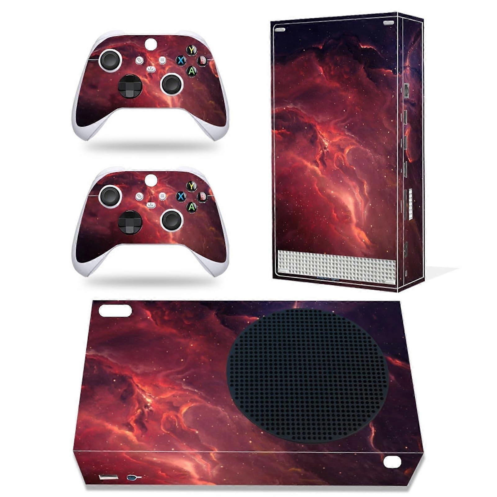 Vinyl Sticker Cover For Xbox Series S Console, Includes Two Free Wireless Controller Stickers, Model 73773 Decal