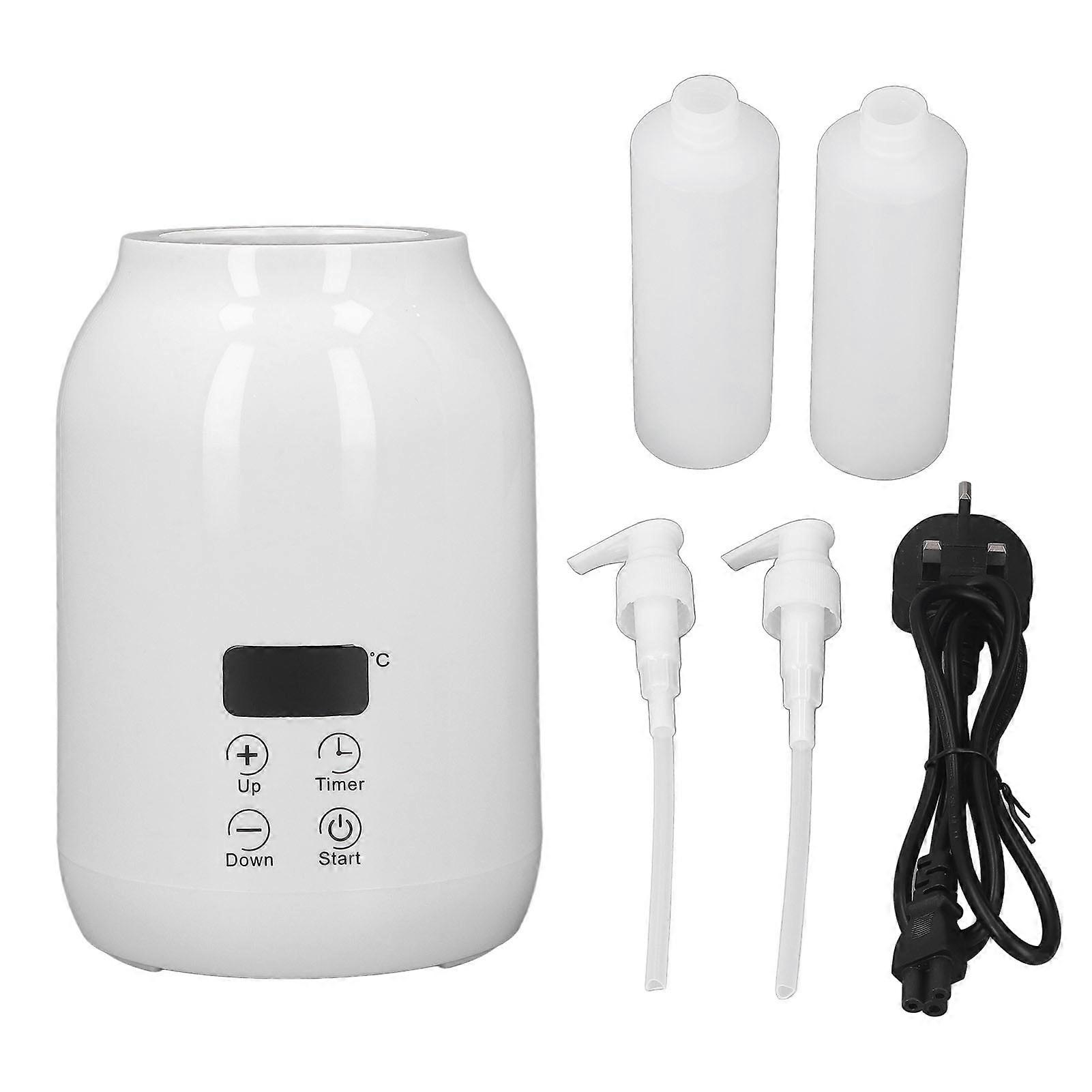 زجاجة واحدة تدليك النفط سخان تعمل باللمس التحكم في الحرارة LED تدليك زيت تدفئة المملكة المتحدة التوصيل 100 × 240 فولت أبيض