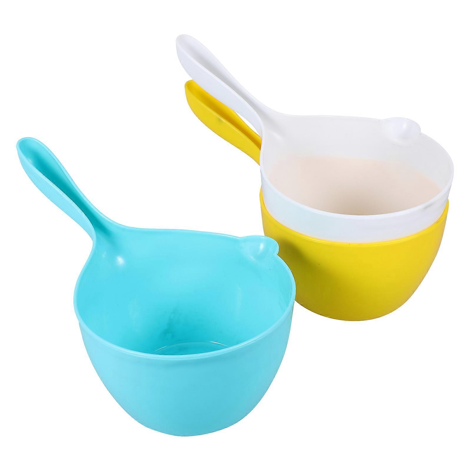 3pcs Lightweight Water Ladle Set with Handle for Kitchen, Bathroom, Bathing, and Camping Use – Versatile Scoops for Pouring Water