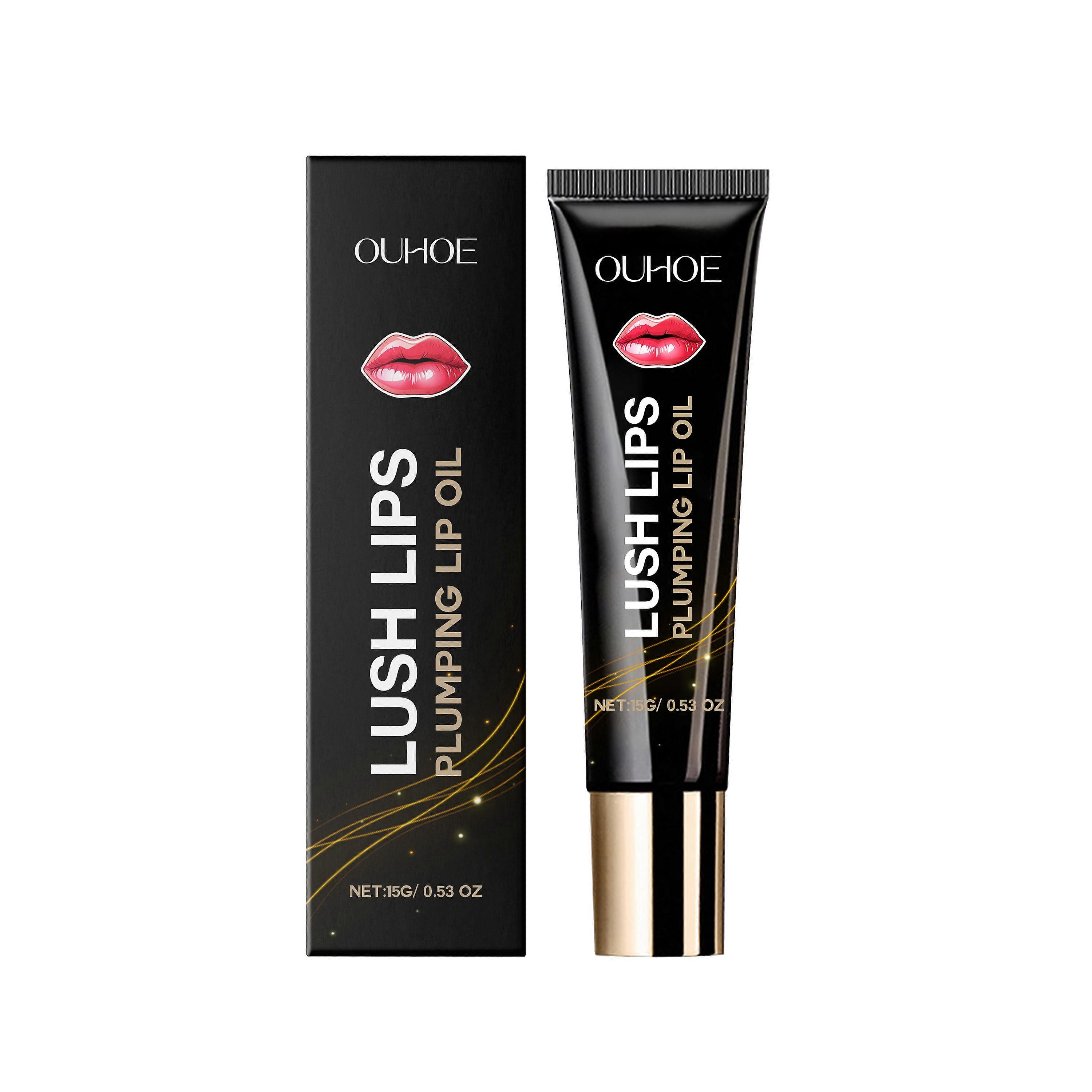 Nourishing Plump Lip Oil - Hydrating, Non-Sticky Glossy Lip Care for Smooth, Fuller Lips with Intense Moisture & Easy Application