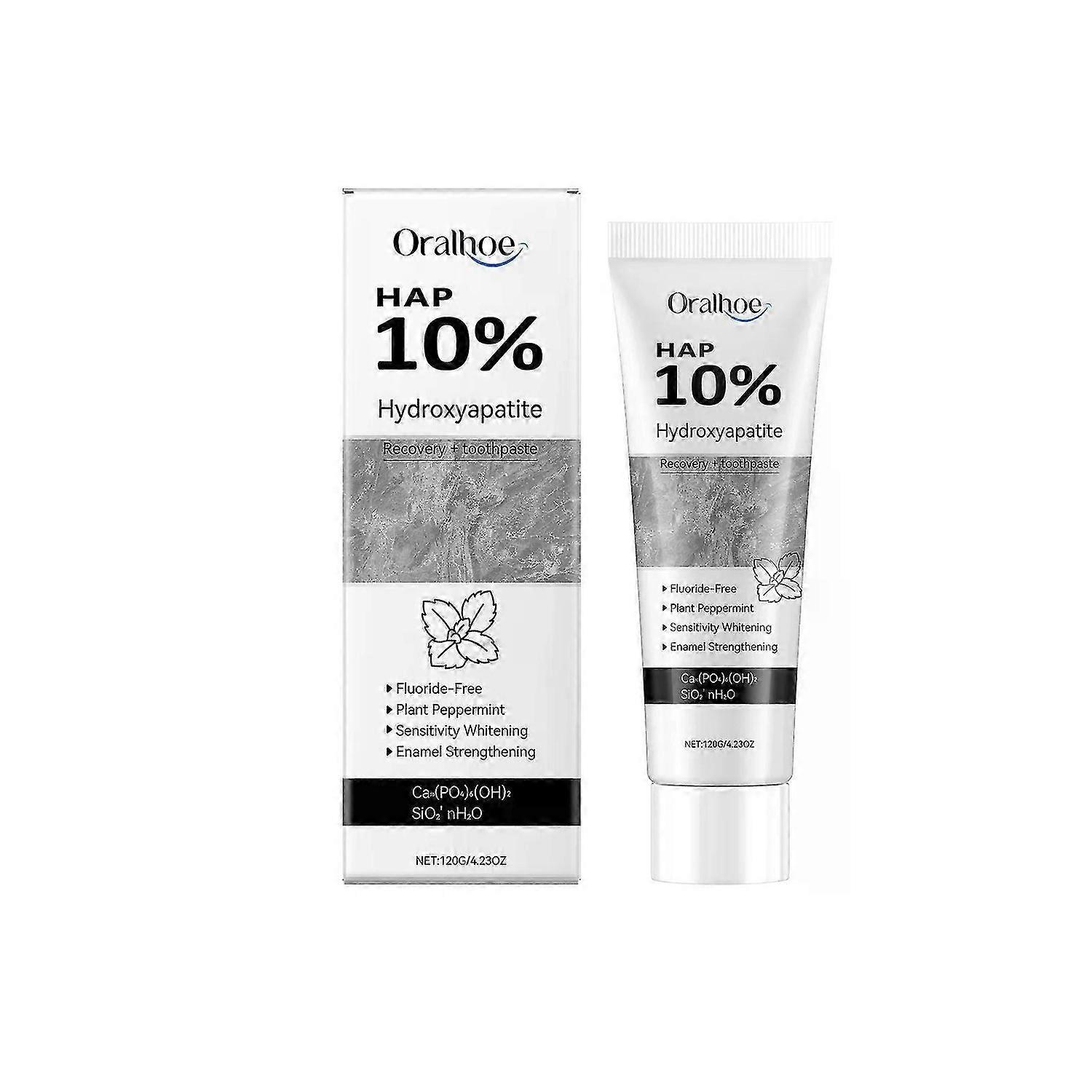 Hydroxyapatite Toothpaste10% Hydroxyapatite ToothpasteAppropriate for Sensitive Teeth, WhiteningFluo