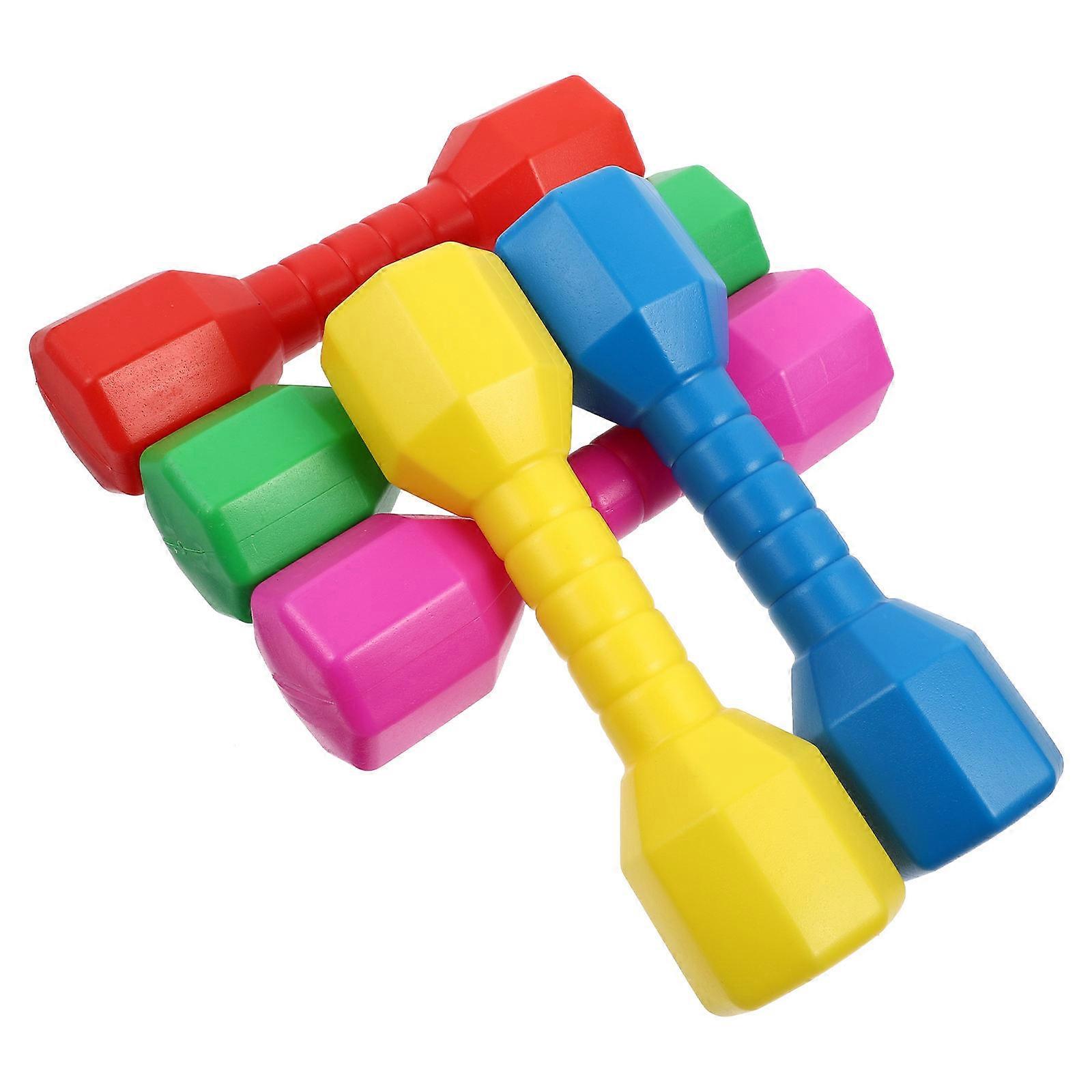 Plastic Dumbbells Set of 5 – Weights for Kids Home Exercise, Hand Eye Coordination & Kindergarten Sports Equipment