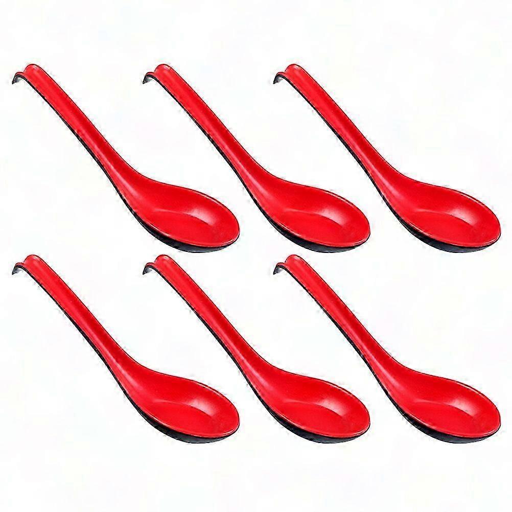 6PCS Unbreakable Soup Spoons With Long Handle