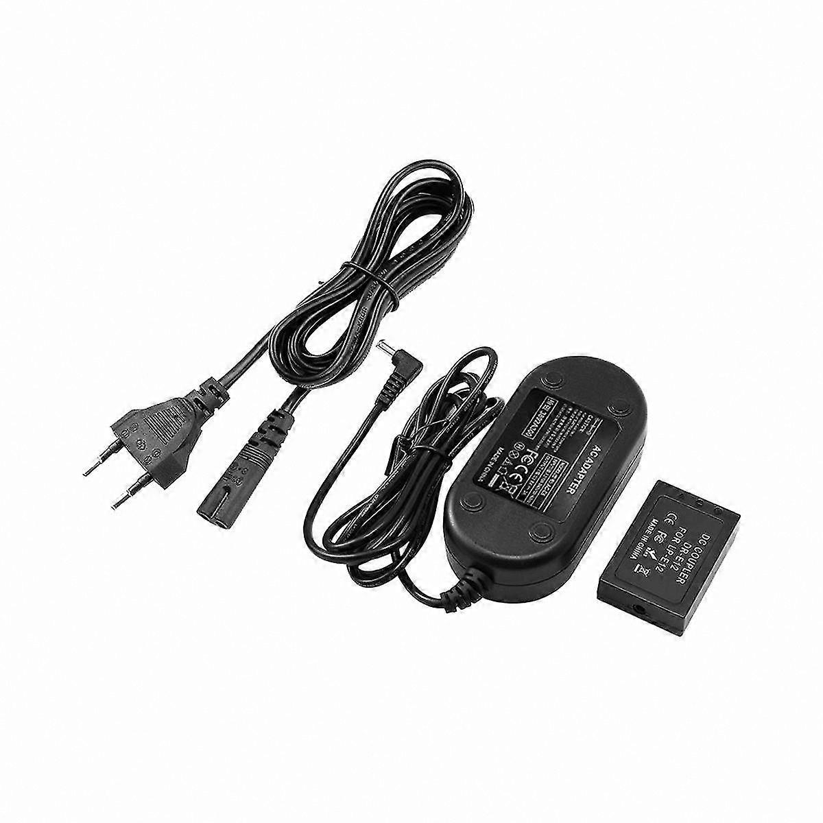 Camera Dummy Battery for M Series Models with EU Plug Adapter Power Supply Solution