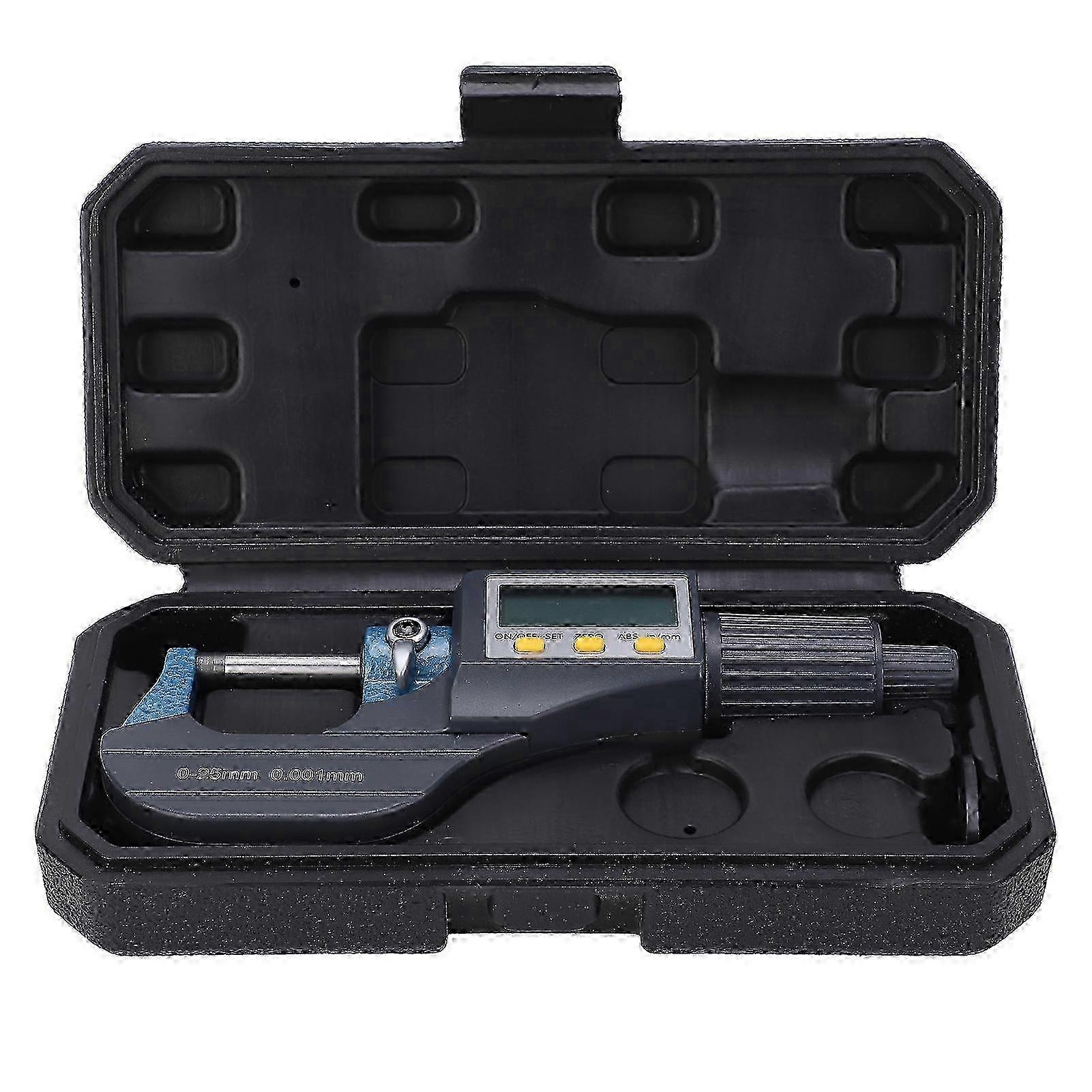 2025 Digital Micrometer LCD Display with FineTuning Ratchet Wall Thickness Measuring Tool