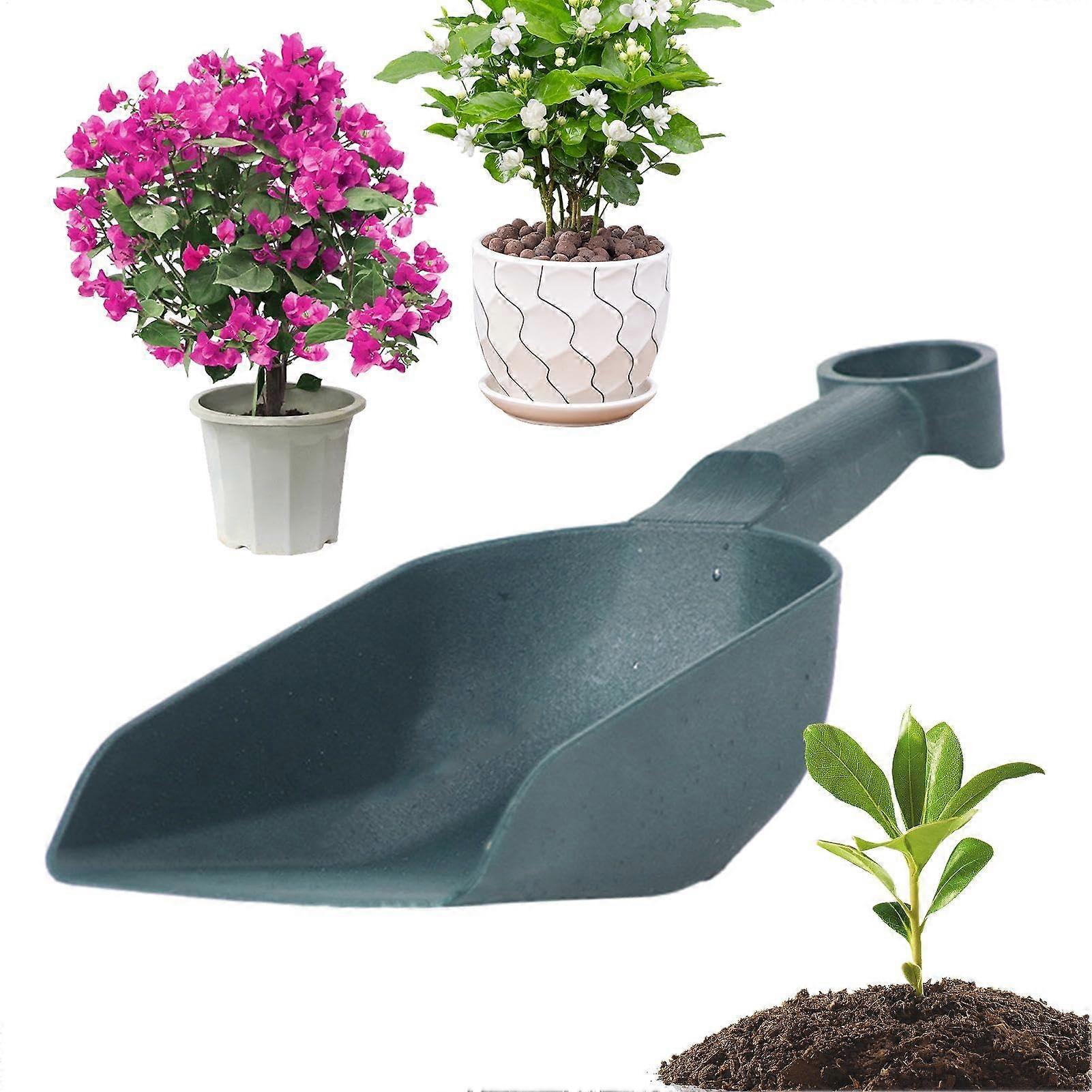 Garden Shovel, Large Lightweight Soil Shovel in Army Green, Comfortable Handle for Digging, Planting, Transplanting