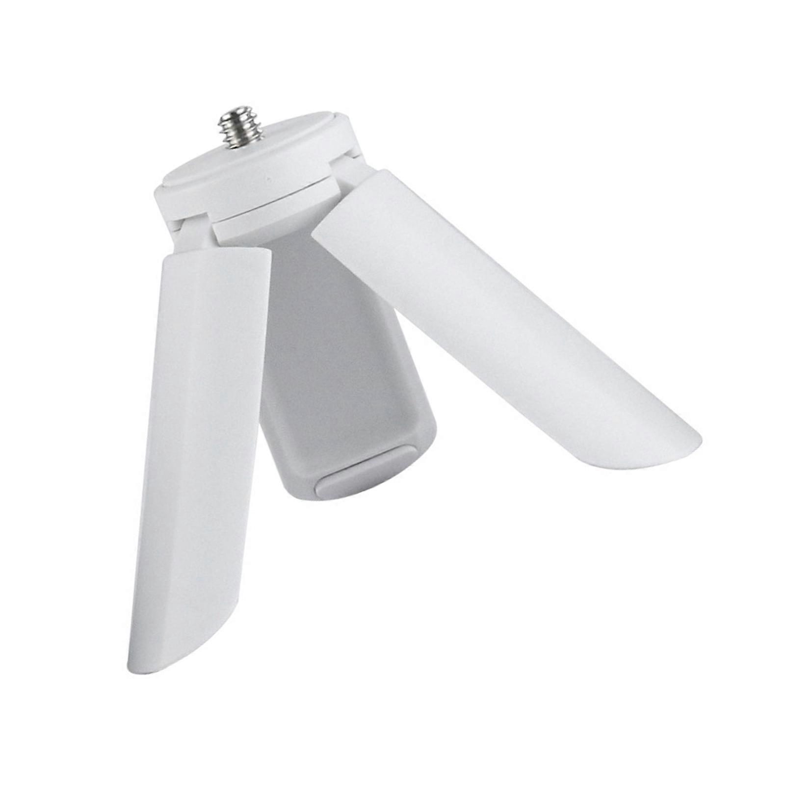 Phone Camera Tripod Foldable Pocket Size Tripod For Smartphones Cameras with Slip Resistant Rubber Footpads  White