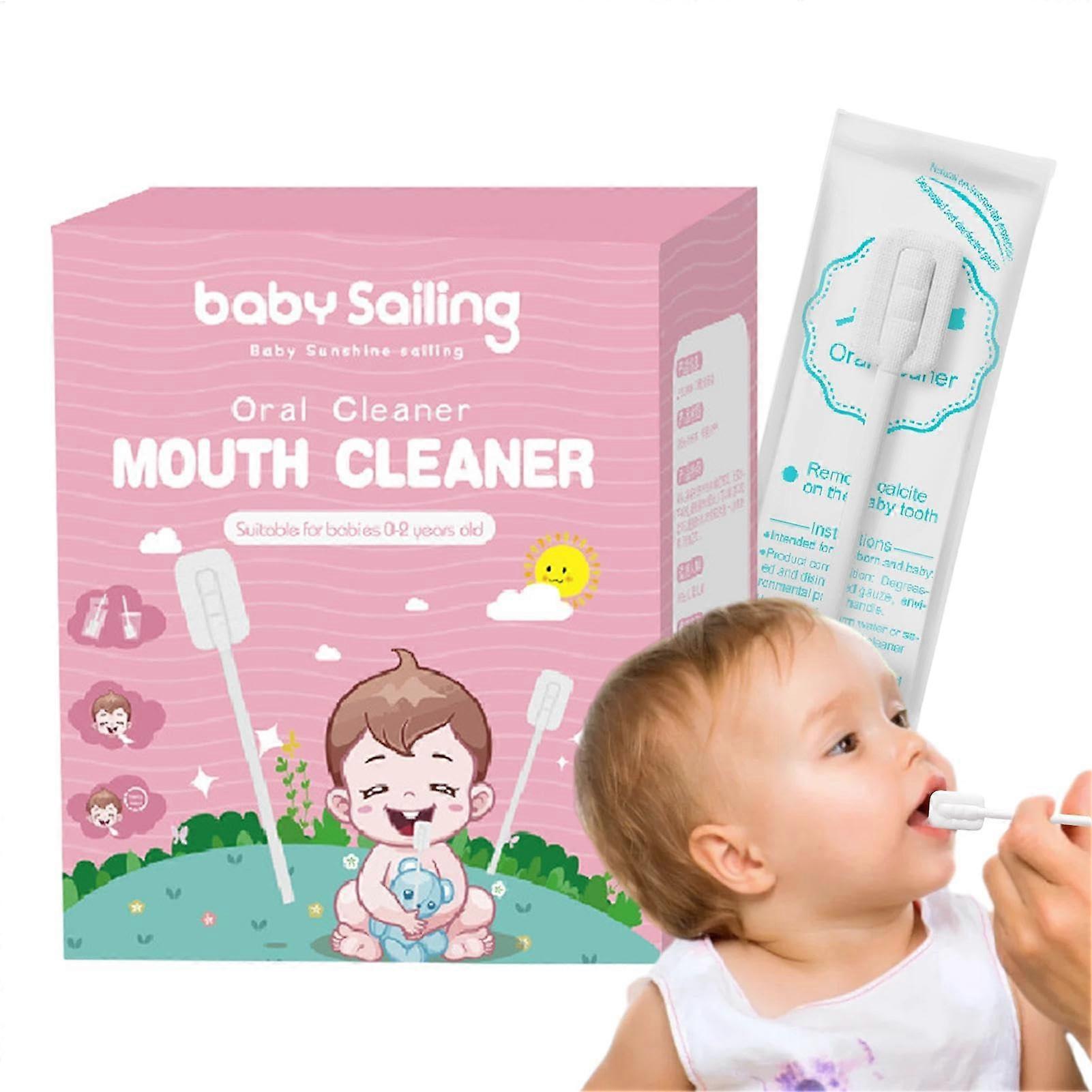 Tongue Cleaner Baby Tongue Scraper Soft Gauze Cleaning Stick Flexible Tongue Scraper Safe Gums 1 Pc Box
