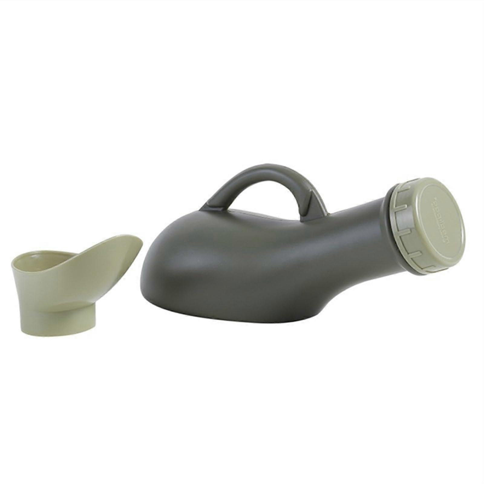 1000 ml pee bottle for men with lid, urine bottles for men, adult size, durable and easy to clean, urine bottle for on the go Green