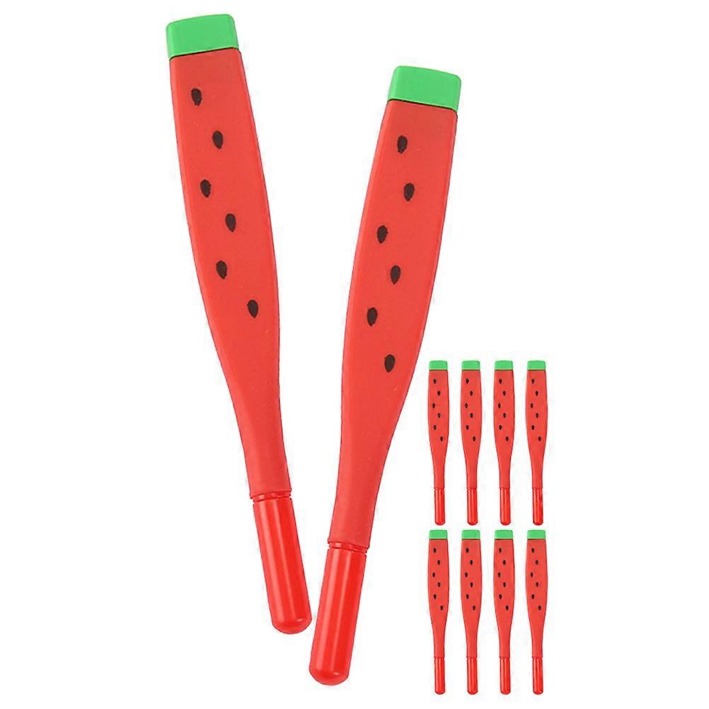 10 Pack Adorable Watermelon Pens, Smooth Writing Student Signature Pens for Teachers, Graduation Prizes, Cute Design, Easy Holding & Storage