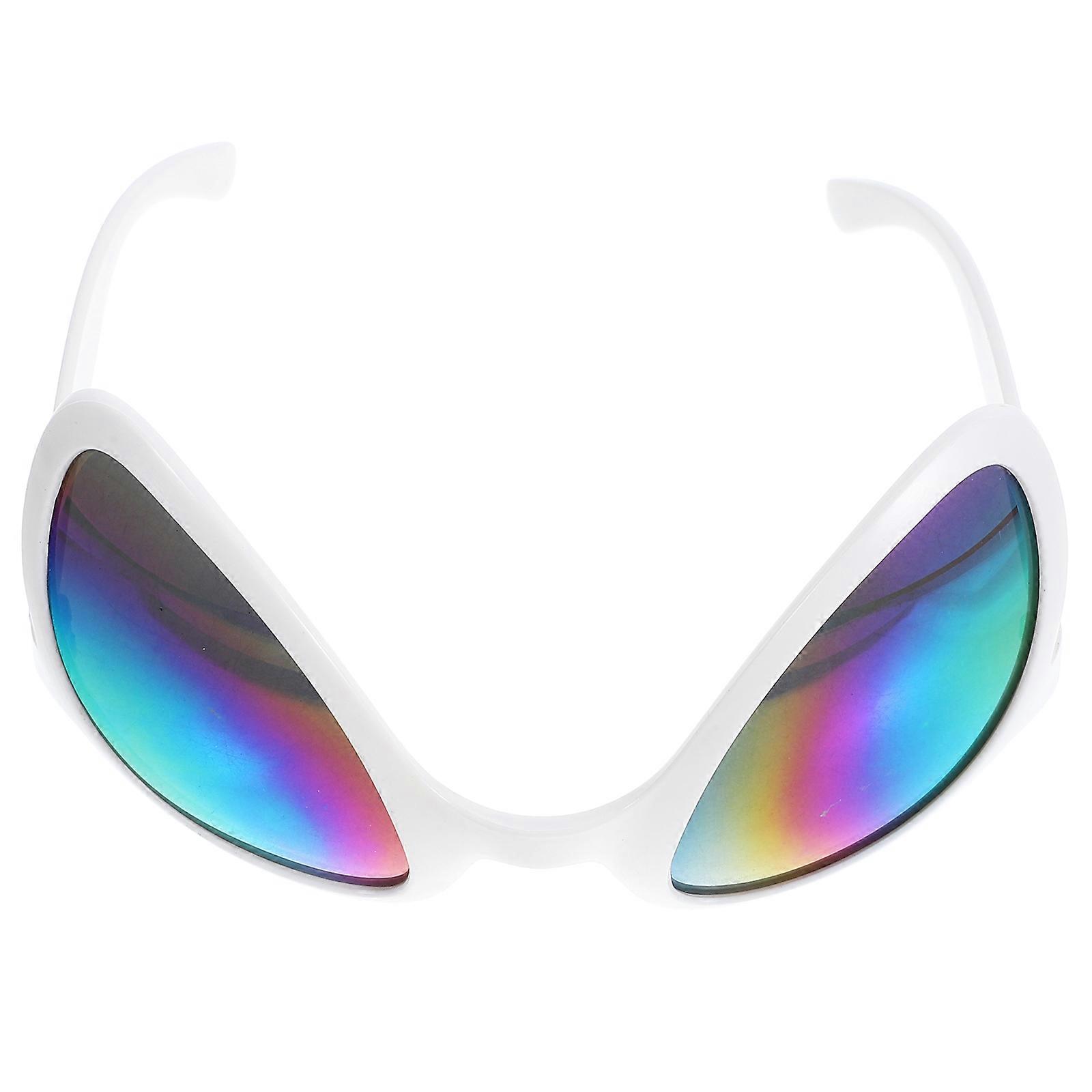 Glasses for Costume Parties Funny White PE Material Adult Eyewear Prop 1 Pair
