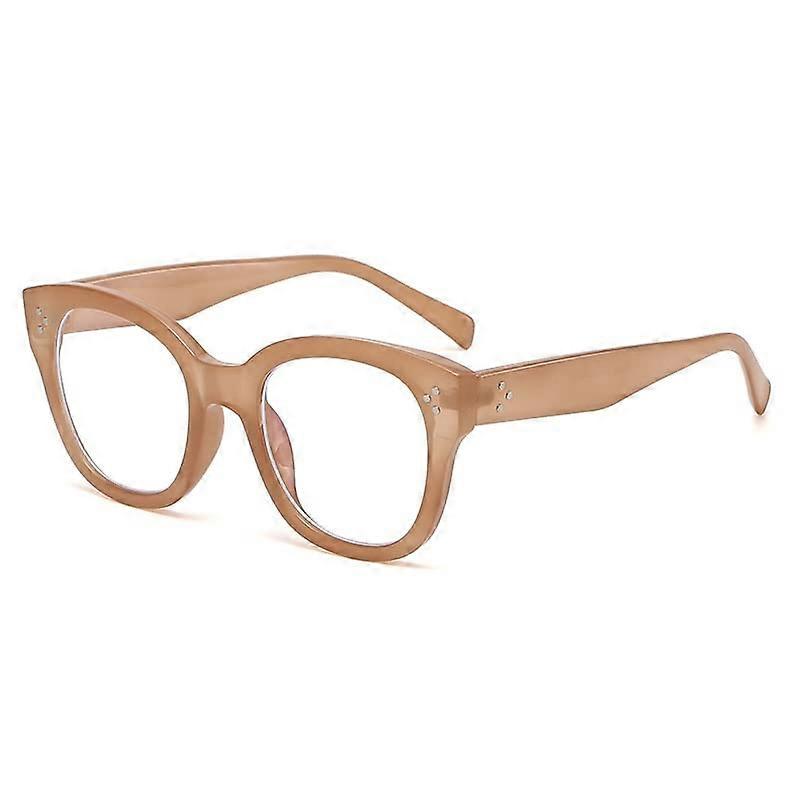 Stylish, sturdy reading glasses for women, thickened, blue light blocking computer reading glasses, antieye fatigue glasses (Color: C8, Size: 200)
