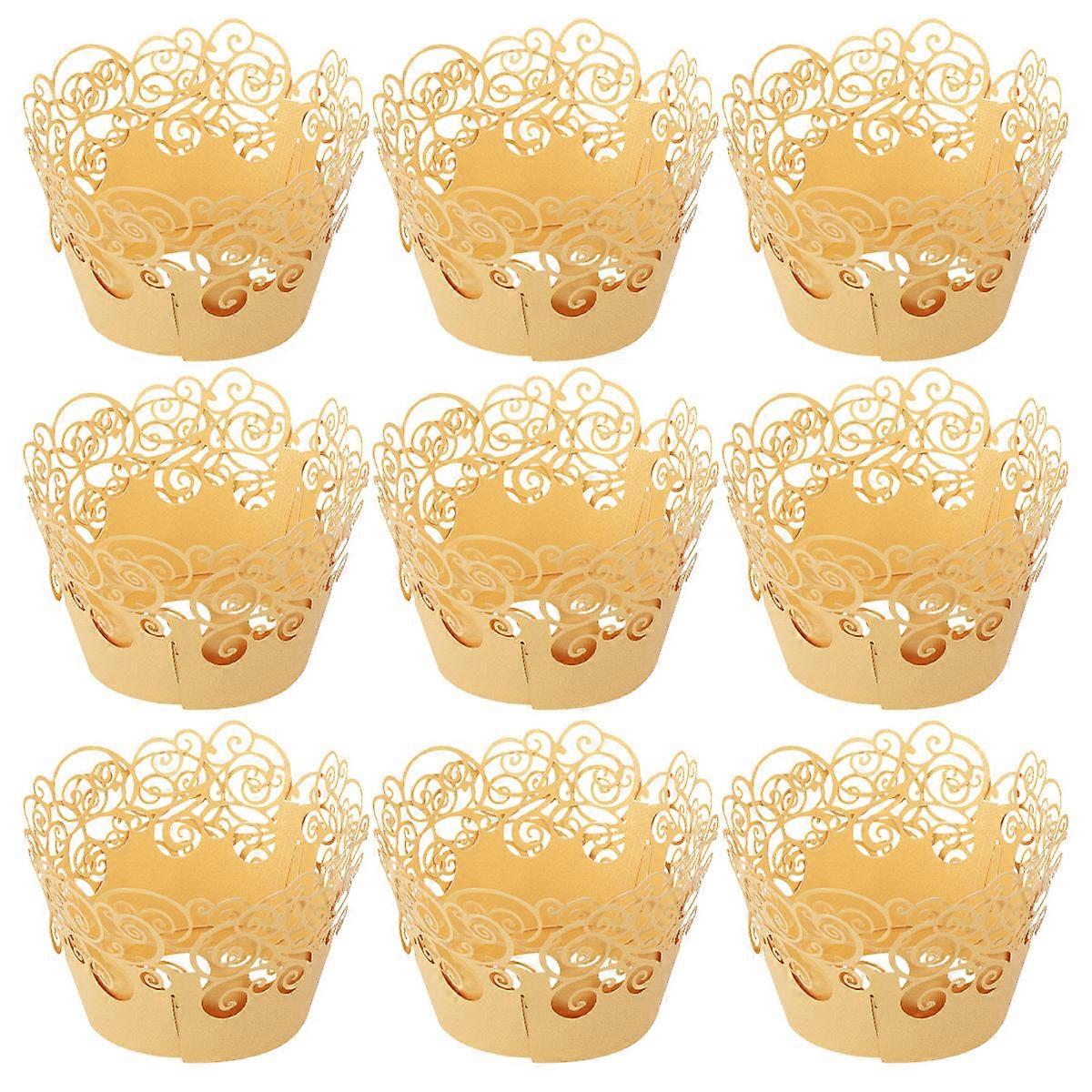 Baking Wrappers Cupcake Decoration Design Wedding 60Pcs