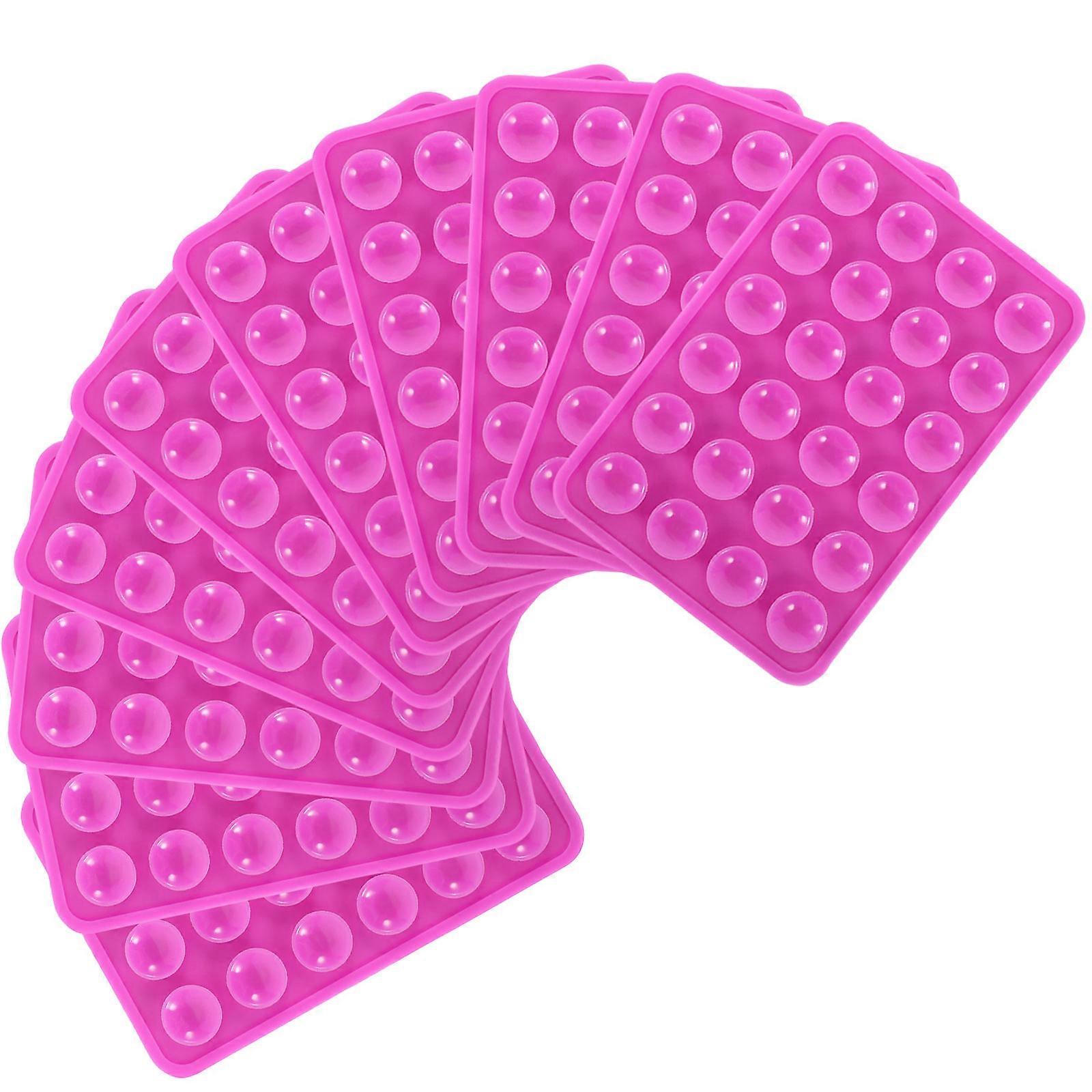 Suction Cup Phone Case Mount Secure Attachment Flat Surface Use Silicone 10Pcs