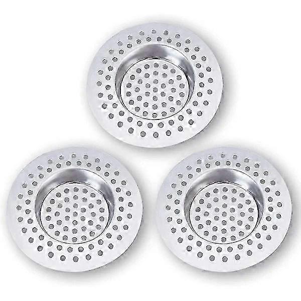 RVS haarzeef douchefilter set van 3