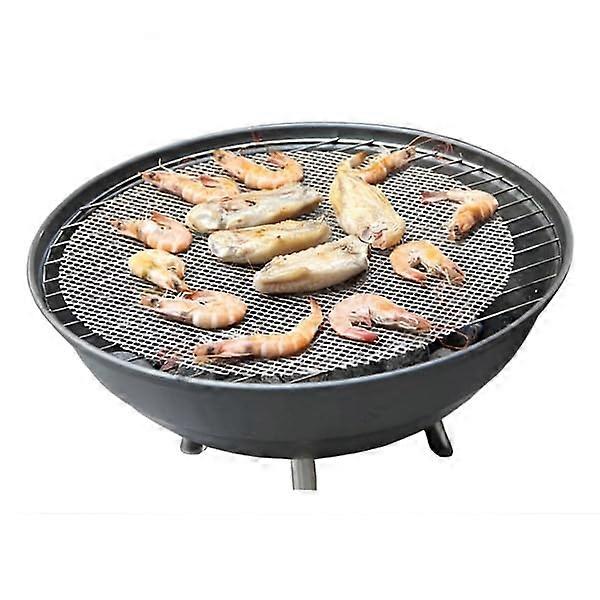 Grill grate, fireplace grate, grill net, grill grid, grill grate for fireplace (2 pieces: rectangle and circle) GRILLRUN