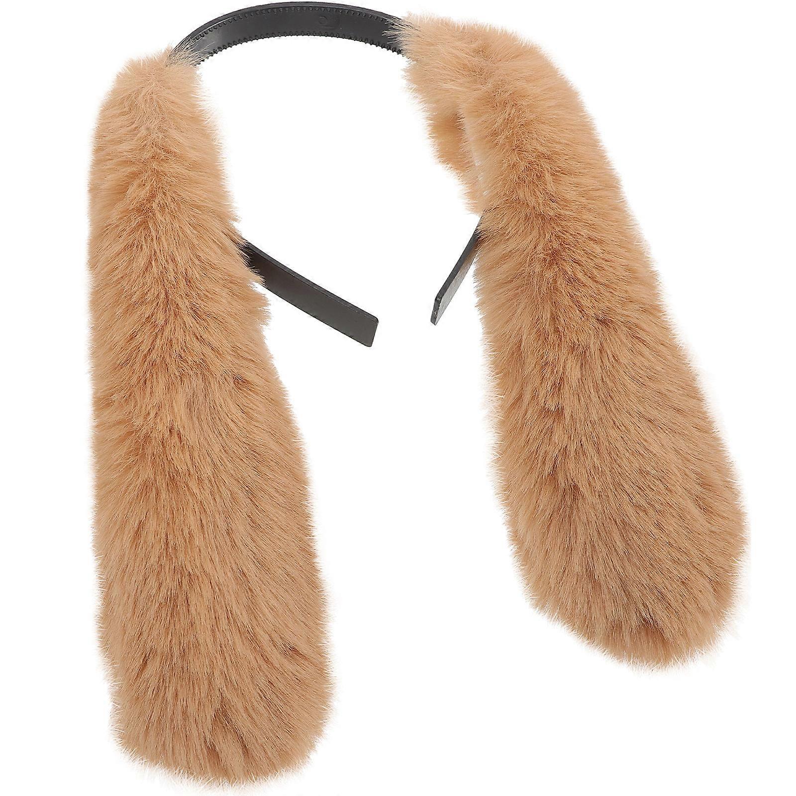 Plush Bunny Ears Headband – Cute Rabbit Ear Hair Accessory for Cosplay, Parties & Daily Wear – Comfortable & Durable Decorative Headband for Girls